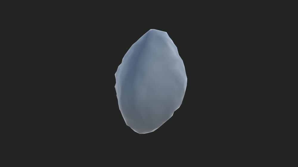 Four generated rocks